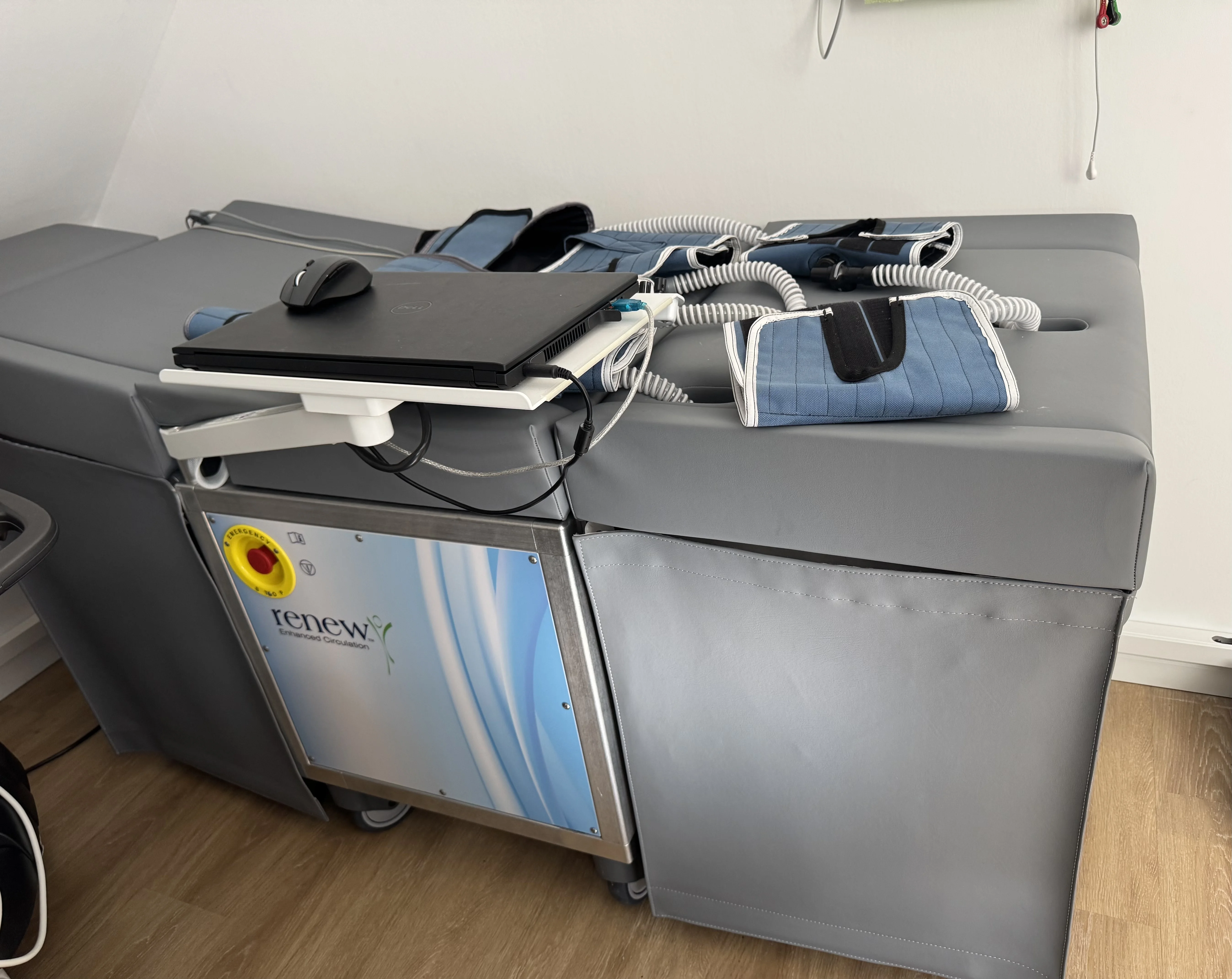 The Renew NCP-5 EECP machine with cuffs